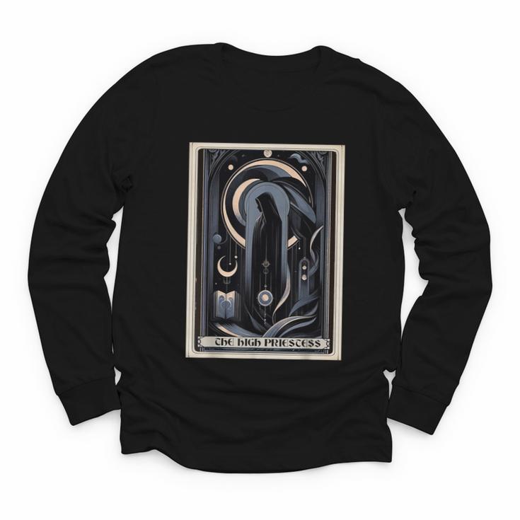 Tarot Cards Guide Book Esoteric Mysticism Clothing The High Priestess  -Adults Small Classic Fit Short Sleeve Youth Long Sleeve Tee