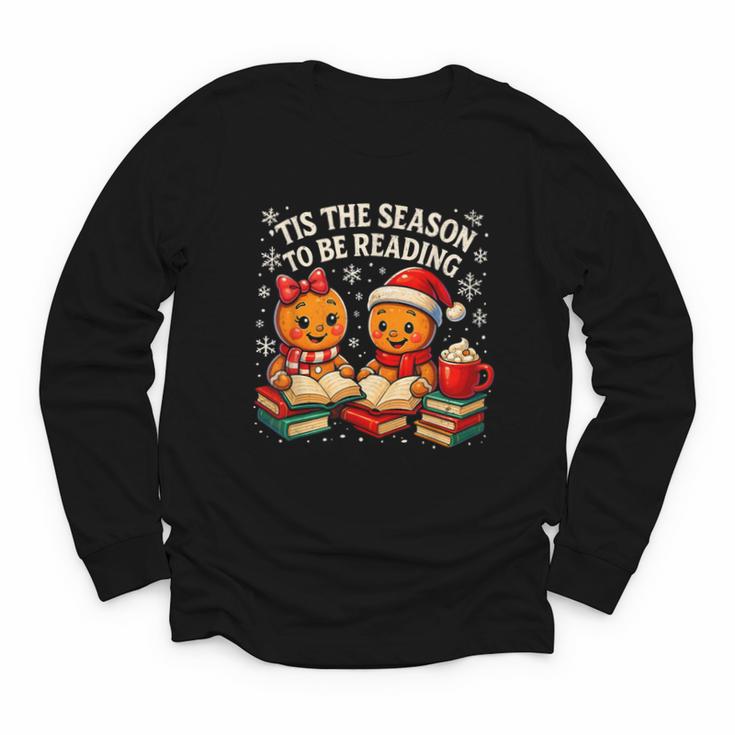’Tis The Season To Be Reading Book Lover Youth Long Sleeve Tee