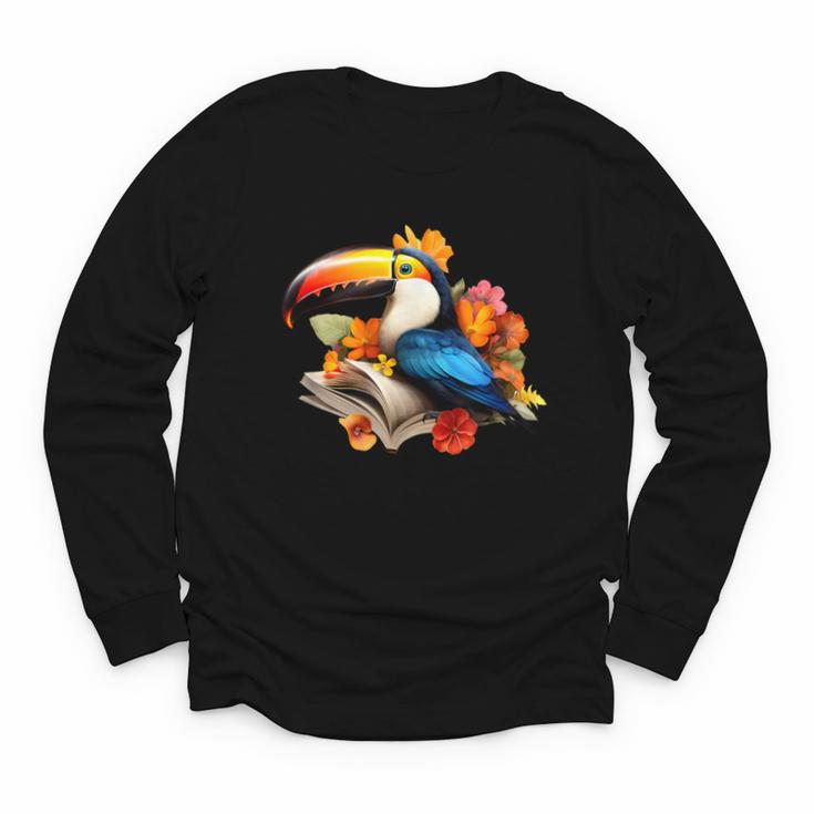 Toucan Reading Book Youth Long Sleeve Tee