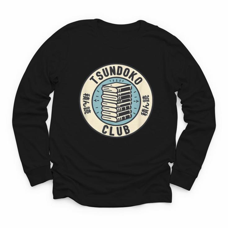 Tsundoku Club Book Lovers Bibliophile Booktok Reading Youth Long Sleeve Tee