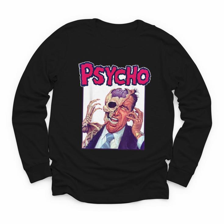 Vintage Movie Horror Poster Comic Book Graphic Film Night Youth Long Sleeve Tee