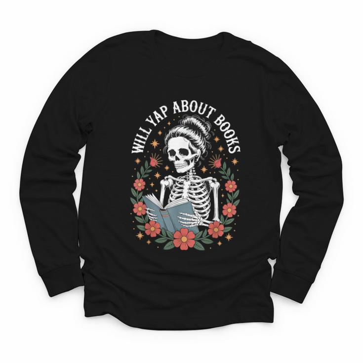 Will Yap About Books Youth Long Sleeve Tee