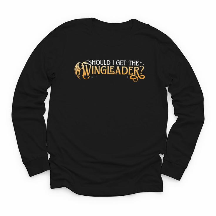 Should I Get The Wingleader Dragon Lover Book Lover Youth Long Sleeve Tee