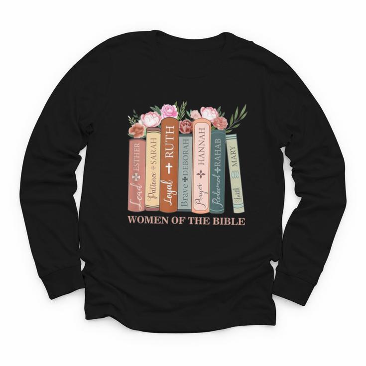 Women Of The Bible Christian Books Full Color Youth Long Sleeve Tee