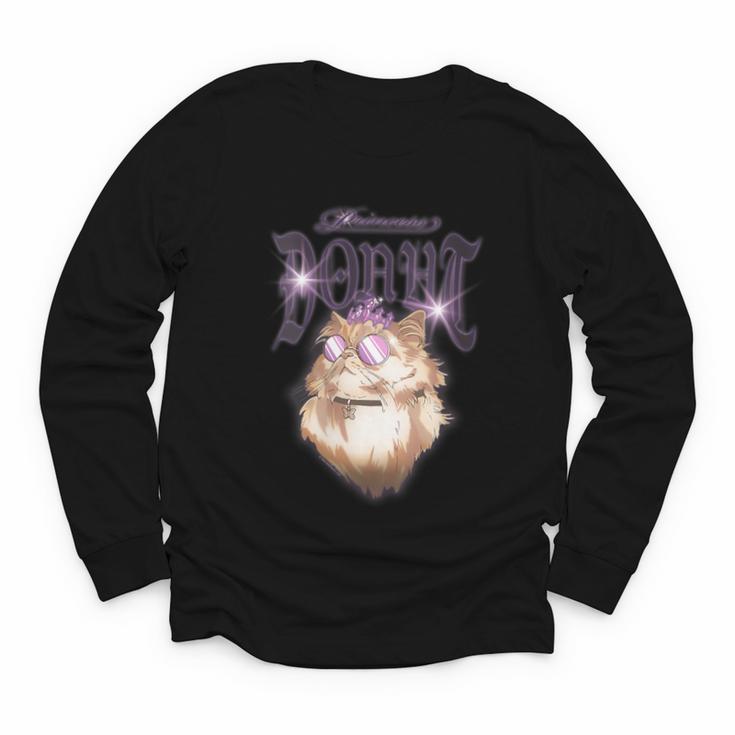 Women's Dungeon Crawler Carl Airbrushed Princess Donut Series Book Youth Long Sleeve Tee