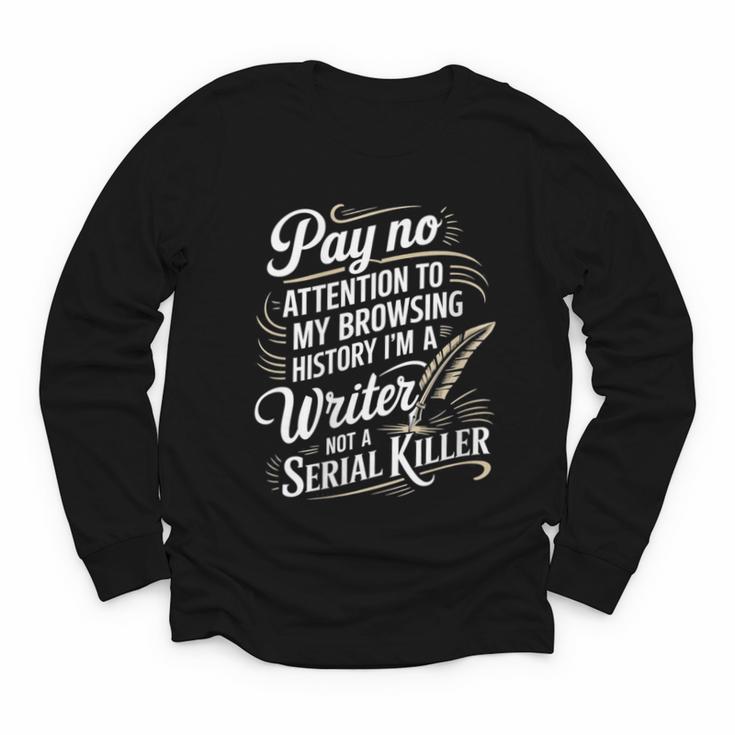 Women's I'm A Book Writer Author Book Writing Novelist Youth Long Sleeve Tee