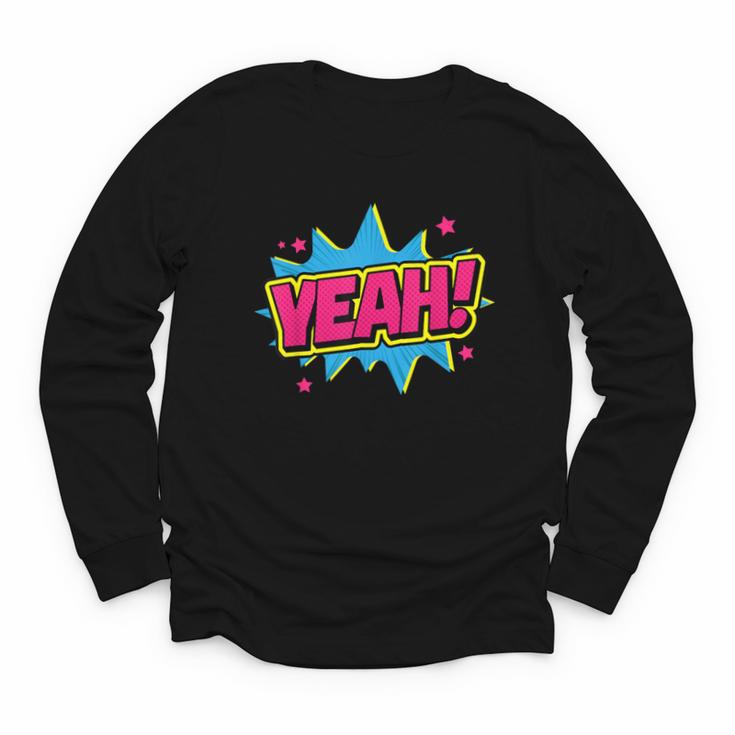 Yeah Comic Comic Book Graphic Youth Long Sleeve Tee