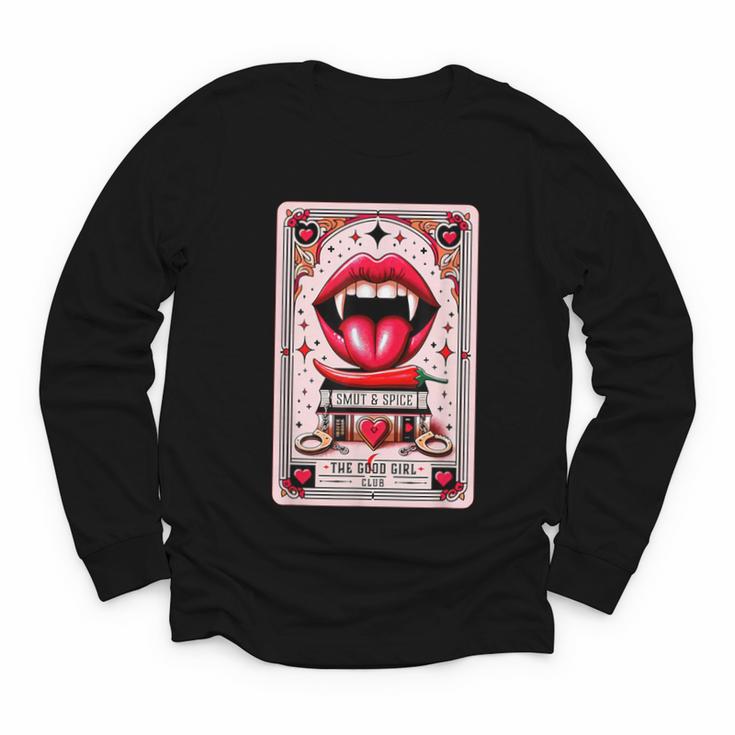 Yes Sir The Good-Girl The Good-Girl Tarot Card Smut Book Youth Long Sleeve Tee