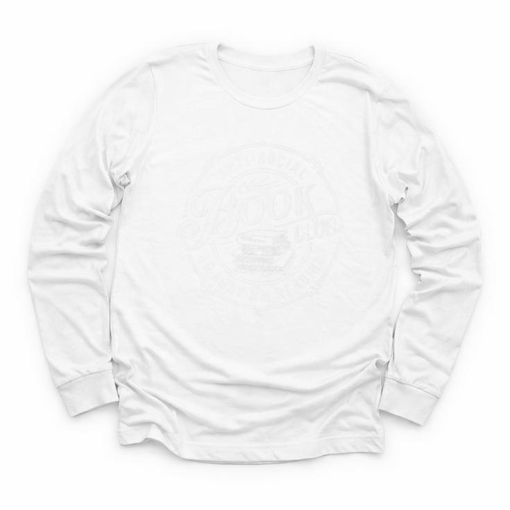 Anti Social Book Club Go Away I'm Reading Book Lover Premium Youth Long Sleeve Tee