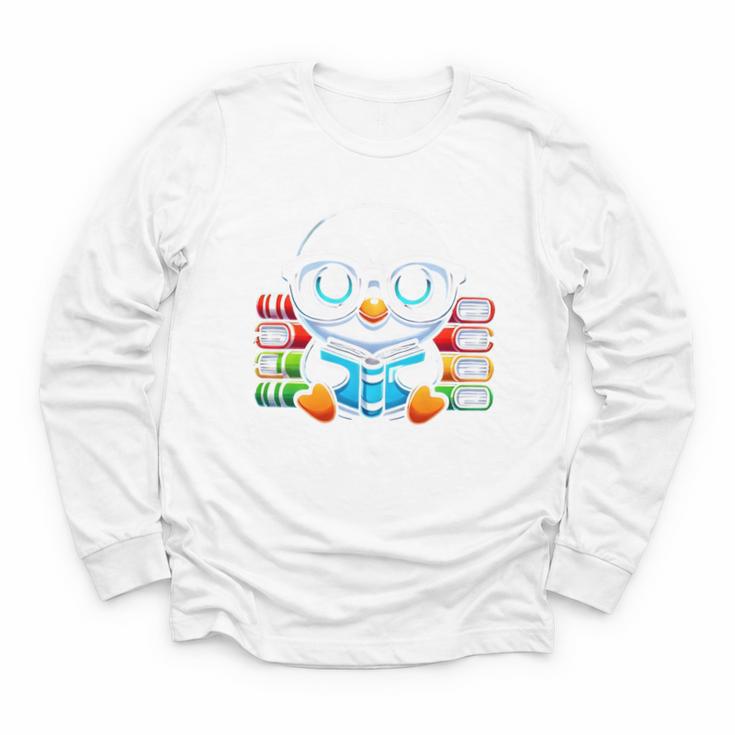 Book Lover Reading Penguin Youth Long Sleeve Tee