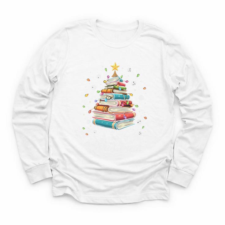 All Booked For Christmas Book Christmas Book Lover Librarian Youth Long Sleeve Tee