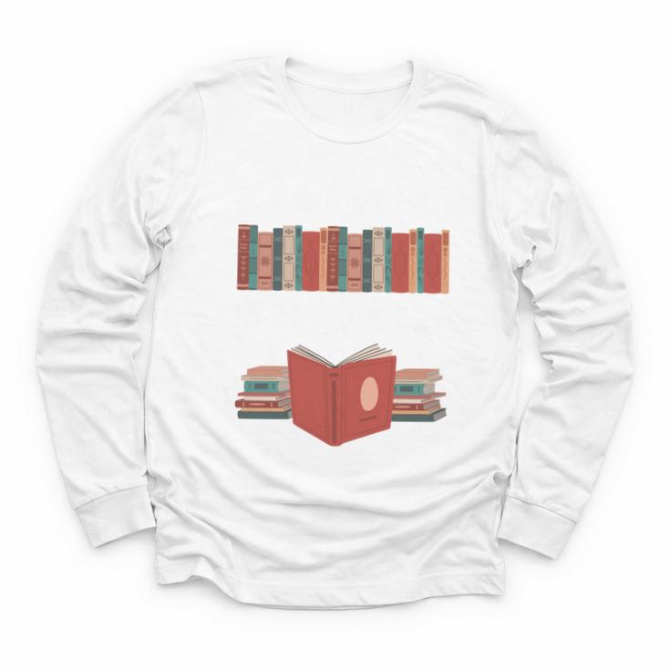 My Weekend Is All Booked Cute Book Reader Teacher Youth Long Sleeve Tee