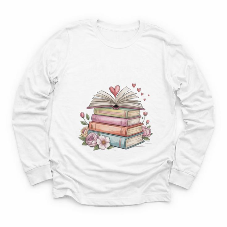 All Booked For Valentines Book Lover Romance Youth Long Sleeve Tee