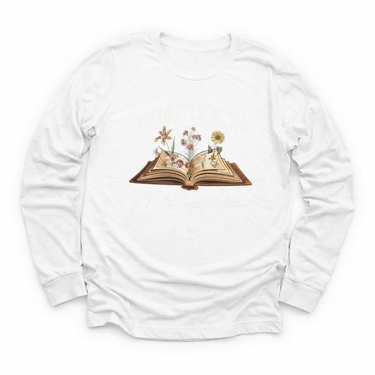 Chapter 21 Years Old 21st Birthday Wildflower Book Lover Premium Tri-Blend Youth Long Sleeve Tee