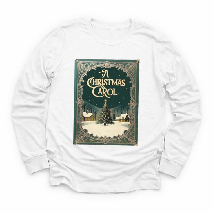 A Christmas Carol Book Cover By Charles Dickens Youth Long Sleeve Tee