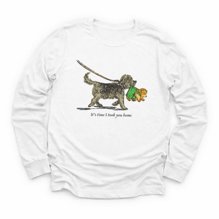 Corduroy Time I Took You Home Teddy Bear Children's Book Youth Long Sleeve Tee