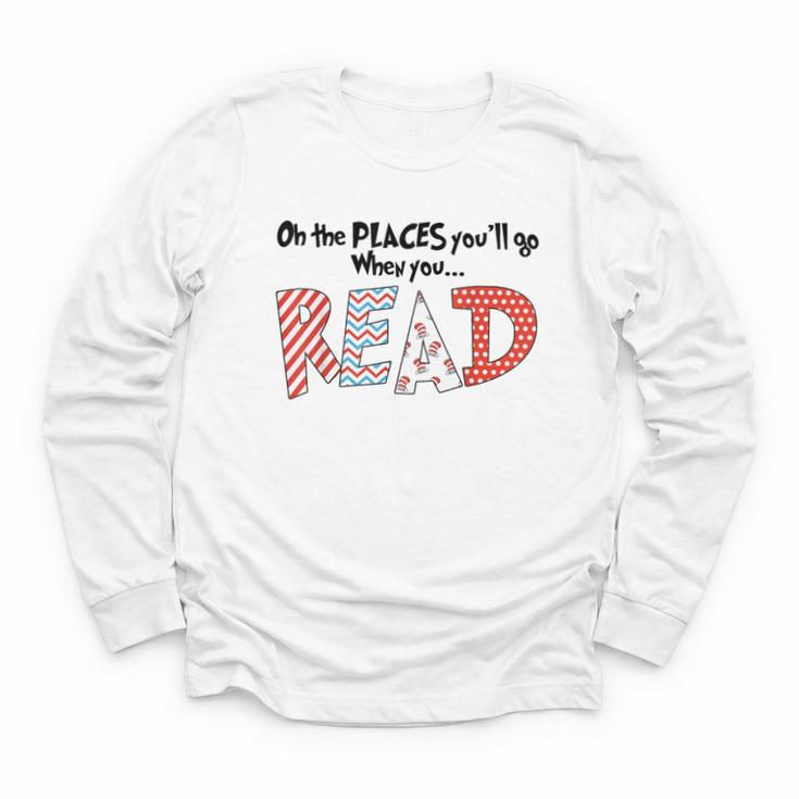 Cute Read Reading Day Book Lovers Teachers Students Kids Youth Long Sleeve Tee