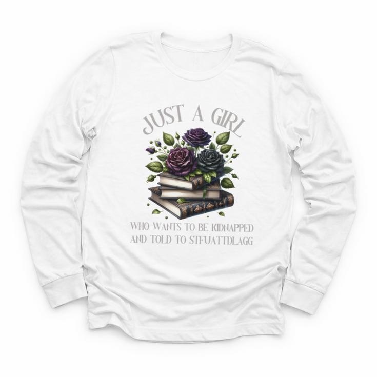 Dark Romance Women Smutt Book Lover Merch STFUATTDLAGG Good Youth Long Sleeve Tee