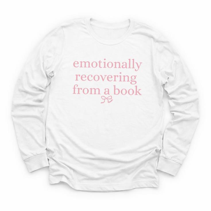 Emotionally Recovering From a Book Bookish Youth Long Sleeve Tee