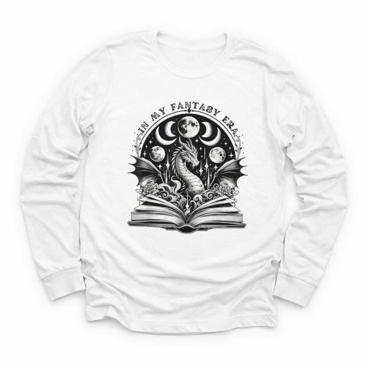 In My Fantasy Era Reading Fantasy Books Halloween Bookish Youth Long Sleeve Tee