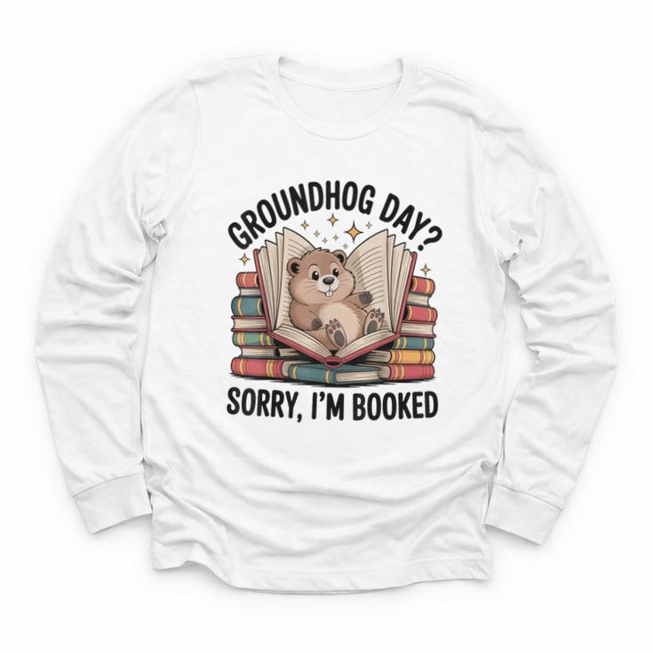 Groundhog Day Librarian Book Lover Reader Library Youth Long Sleeve Tee