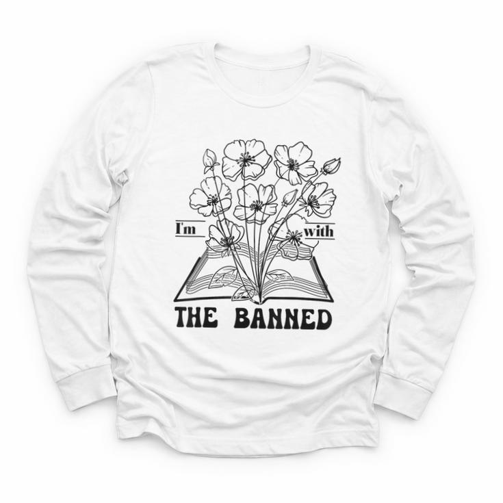 I'm With The Banned Banned Book Club Youth Long Sleeve Tee