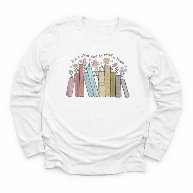 It's a Good Day To Read a Book Youth Long Sleeve Tee