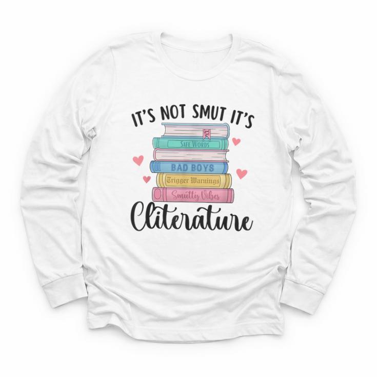 It's Not Smut It's Literature Dark Romance Smutt Book Lover Youth Long Sleeve Tee