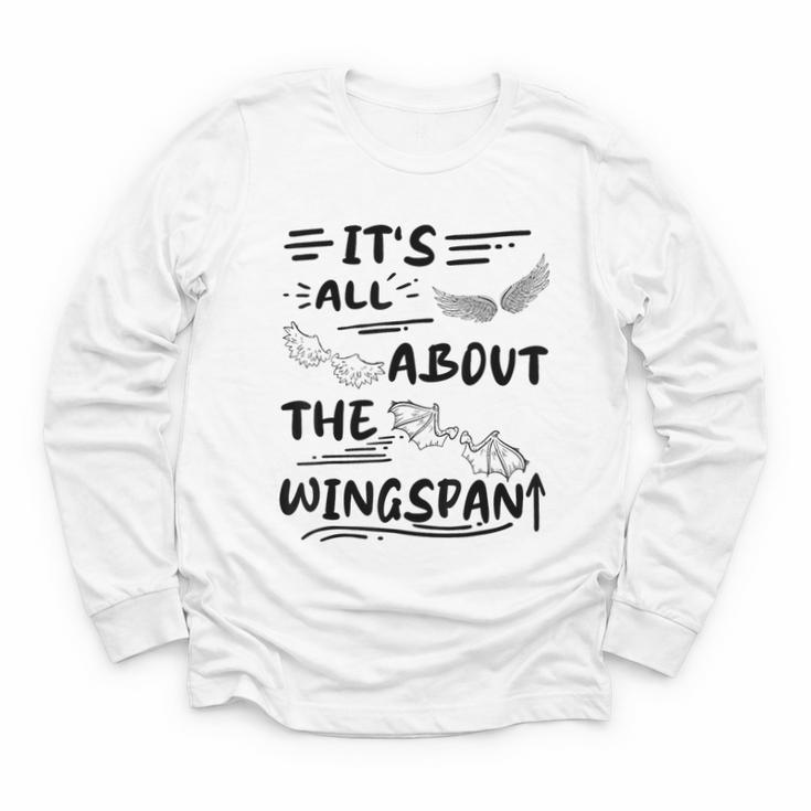 It's All About The Wingspan For Book Lover Youth Long Sleeve Tee
