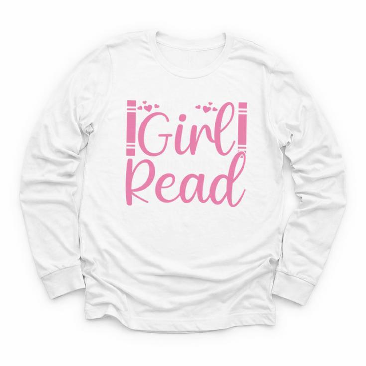 Just A Girl Who Loves To Read Book Lover Reading Books Youth Long Sleeve Tee