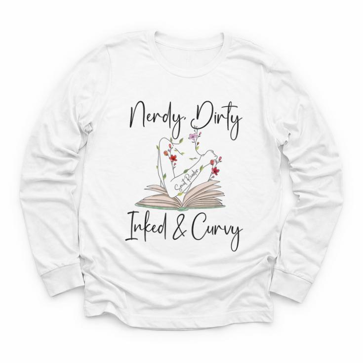 Nerdy Dirty Inked & Curvy ShirtSmutty Book TeesSmut Reader Youth Long Sleeve Tee