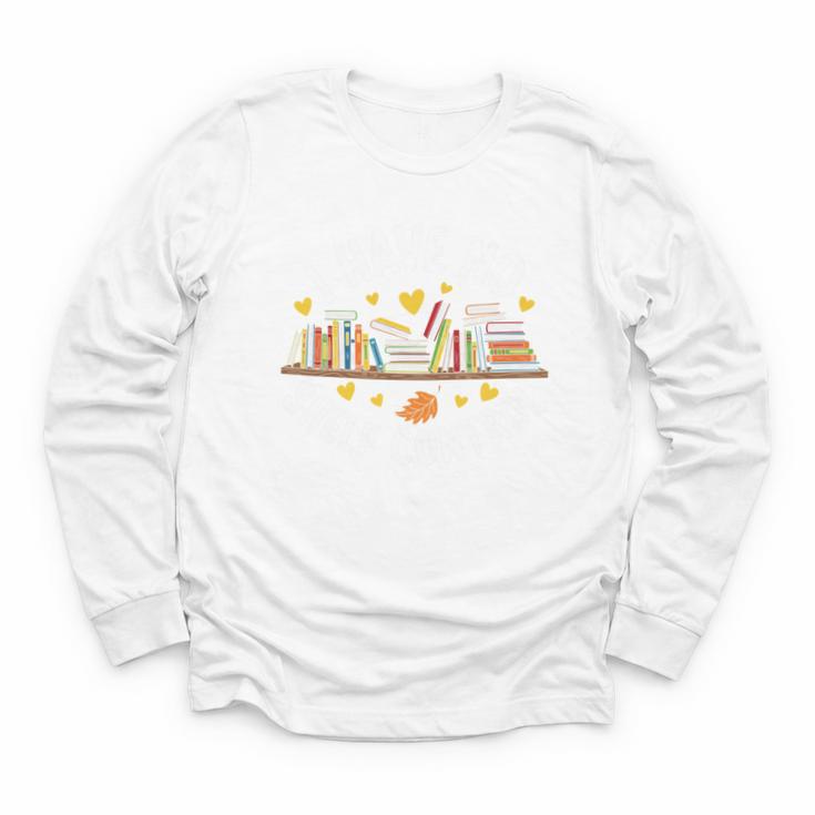 I Have No Shelf Control Witty Book Lover Artwork Youth Long Sleeve Tee