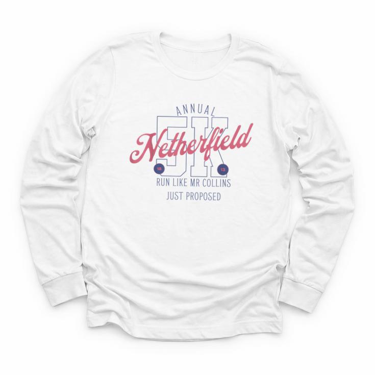 Pride And Prejudice Run Like Mr Collins Just Proposed Book Youth Long Sleeve Tee