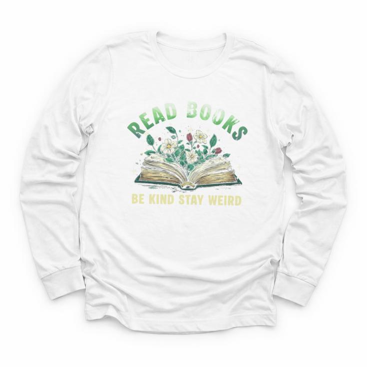 Read Books Be Kind Book Reader Book Nerd Book Reading Lover Premium Tri-Blend Youth Long Sleeve Tee
