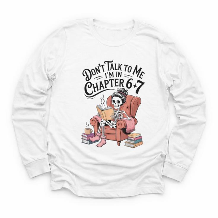 Reading 67 Six Seven Meme English Teacher Book Lover Youth Long Sleeve Tee