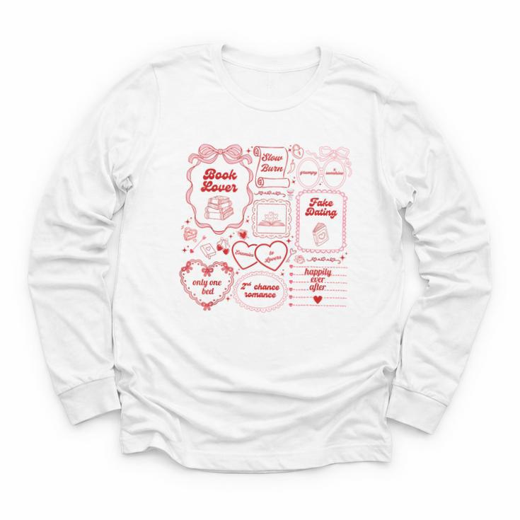 Romance Book Tropes Youth Long Sleeve Tee