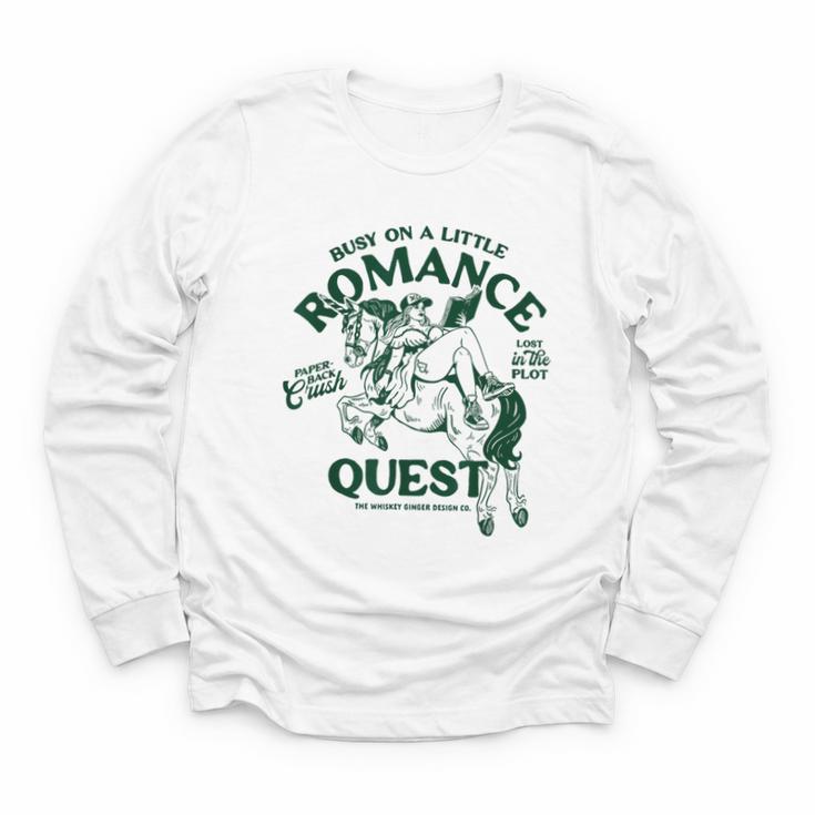 Romance Novel Smut Book Lover Bookish Bibliophile Youth Long Sleeve Tee