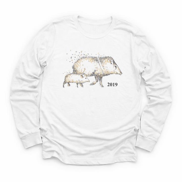 Tucson Festival Of Books TFOB 2019 Javelina Mascot Youth Long Sleeve Tee