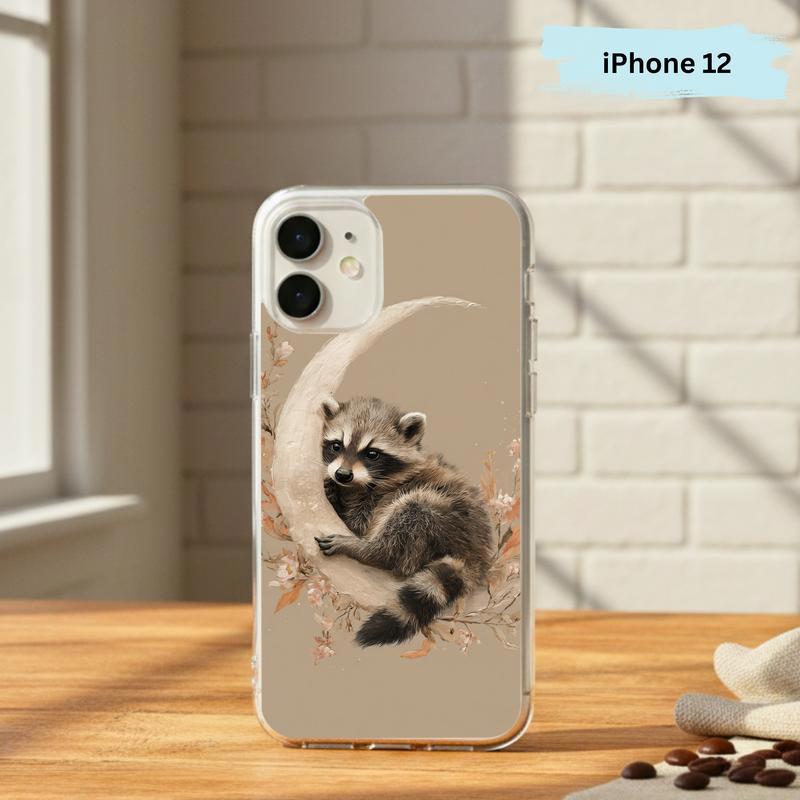 Boho Moon Baby Raccoon Phone Case IPhone Boho Moon Baby Raccoon Phone Case IPhone