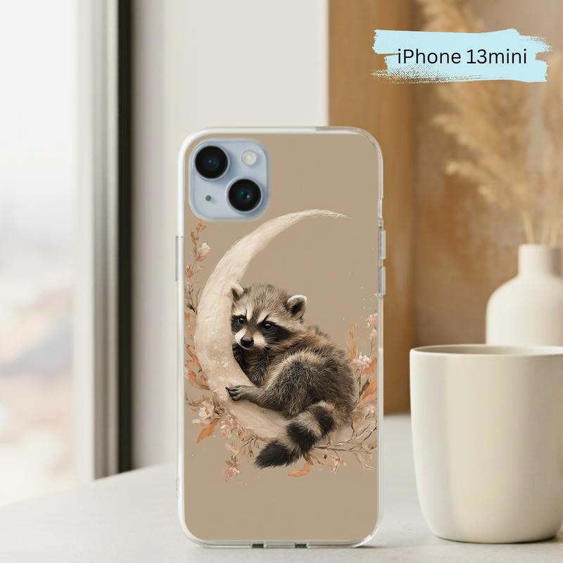 Boho Moon Baby Raccoon Phone Case IPhone Boho Moon Baby Raccoon Phone Case IPhone