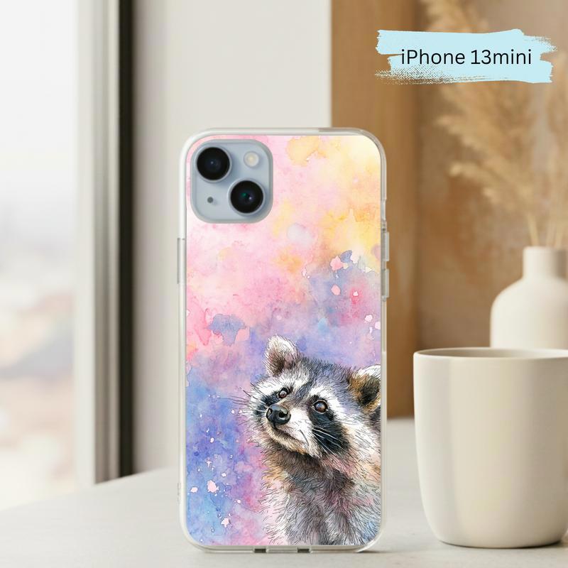 Soft Rain Baby Raccoon Phone Case IPhone Soft Rain Baby Raccoon Phone Case IPhone