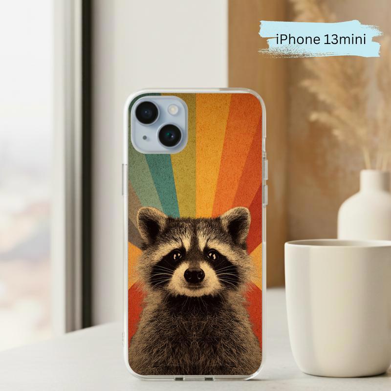 Vintage Rainbow Raccoon Phone Case IPhone Vintage Rainbow Raccoon Phone Case IPhone