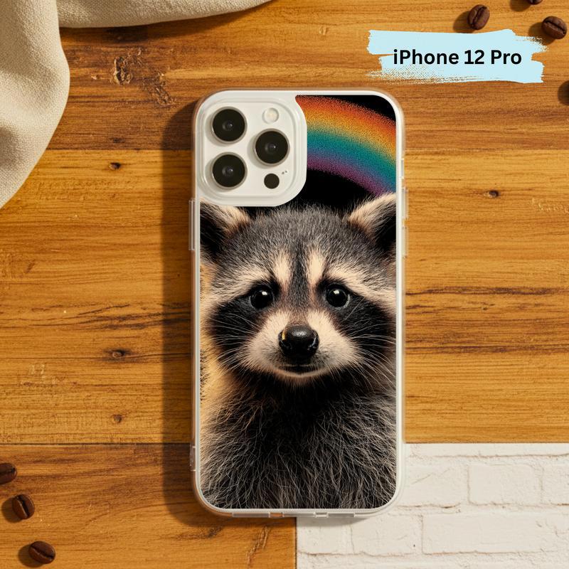 Rainbow Raccoon Hippy Aura Phone Case IPhone Rainbow Raccoon Hippy Aura Phone Case IPhone