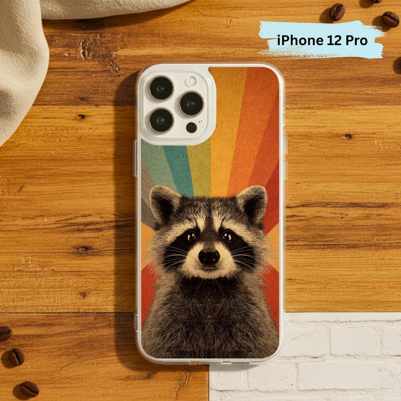 Vintage Rainbow Raccoon Phone Case IPhone Vintage Rainbow Raccoon Phone Case IPhone