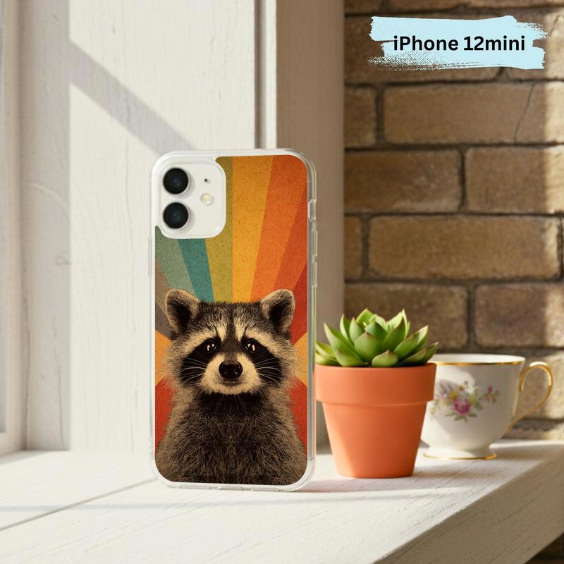 Vintage Rainbow Raccoon Phone Case IPhone Vintage Rainbow Raccoon Phone Case IPhone