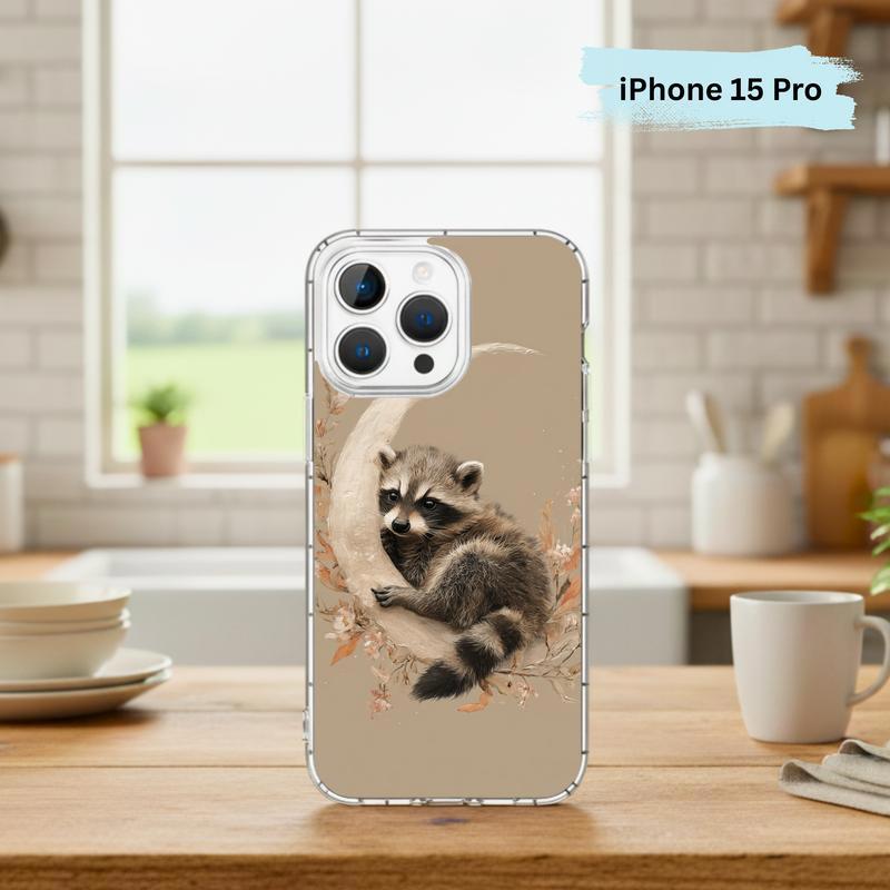 Boho Moon Baby Raccoon Phone Case IPhone Boho Moon Baby Raccoon Phone Case IPhone