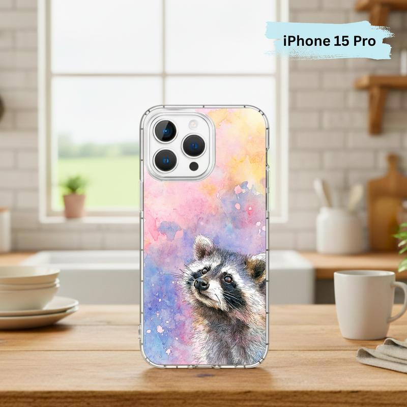 Soft Rain Baby Raccoon Phone Case IPhone Soft Rain Baby Raccoon Phone Case IPhone