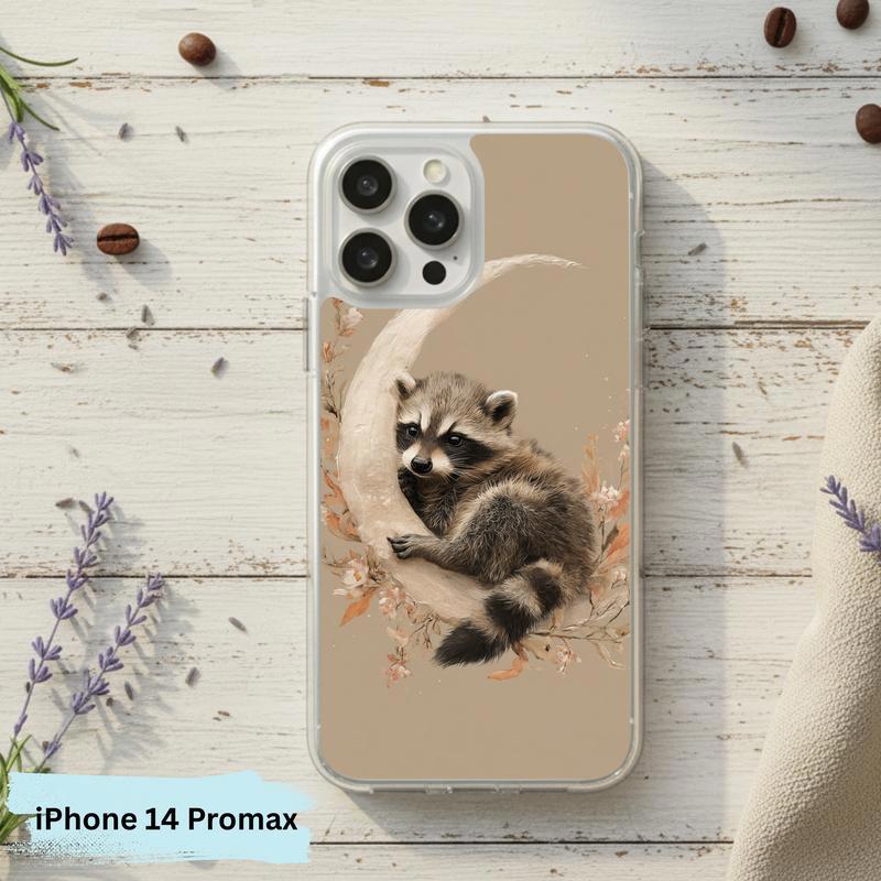 Boho Moon Baby Raccoon Phone Case IPhone Boho Moon Baby Raccoon Phone Case IPhone