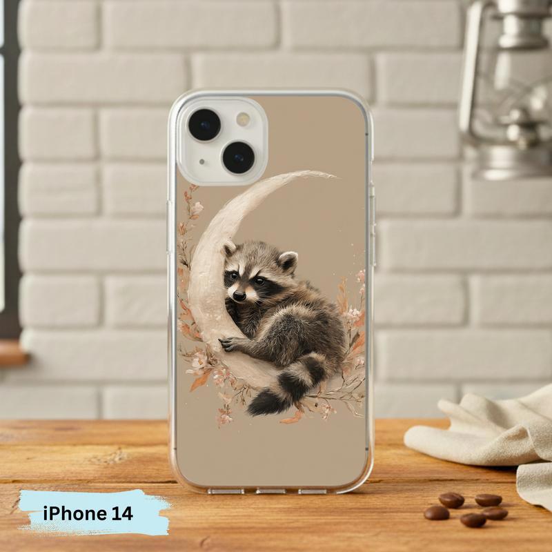 Boho Moon Baby Raccoon Phone Case IPhone Boho Moon Baby Raccoon Phone Case IPhone