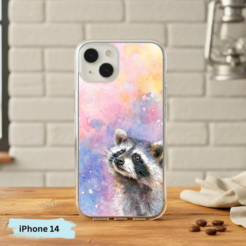 Soft Rain Baby Raccoon Phone Case IPhone Soft Rain Baby Raccoon Phone Case IPhone